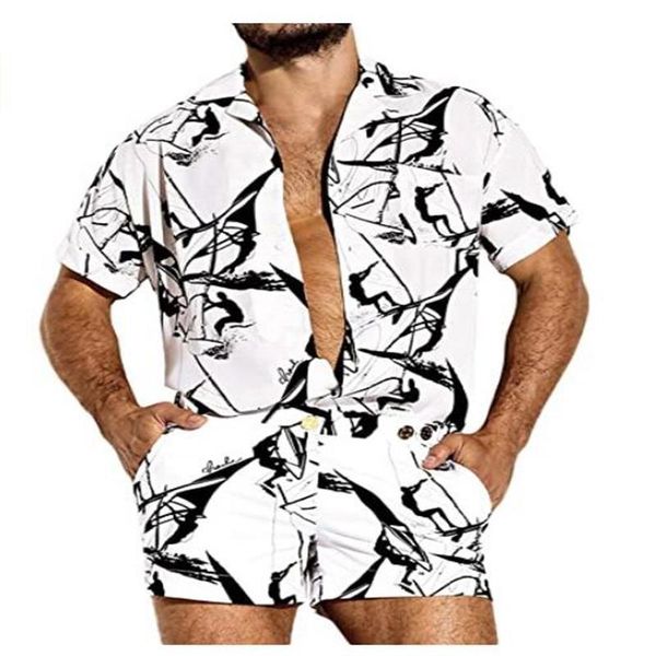 men's tracksuits summer men rompers shorts streetwear printing short sleeve beach hawaiian playsuits button casual jumpsuits 2021, Gray
men's tracksuits summer men rompers shorts streetwear printing short sleeve beach hawaiian playsuits button casual jumpsuits 2021, Gray