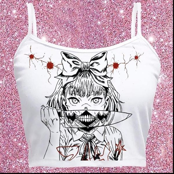 sleeveless short slim fitting slim umbilical camisole bra sweet kawaii vest rap hip hop street rock vest dark vest, White
sleeveless short slim fitting slim umbilical camisole bra sweet kawaii vest rap hip hop street rock vest dark vest, White