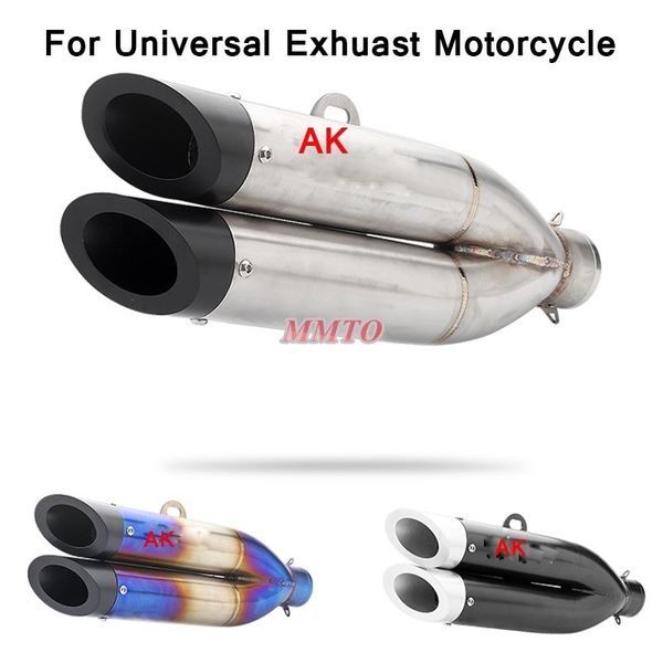 exhaust pipe universal motorcycle double escape moto motorcross pitbike scooter for timax 530 mt 10 cb600f fz6 ninja 300 rc390
exhaust pipe universal motorcycle double escape moto motorcross pitbike scooter for timax 530 mt 10 cb600f fz6 ninja 300 rc390