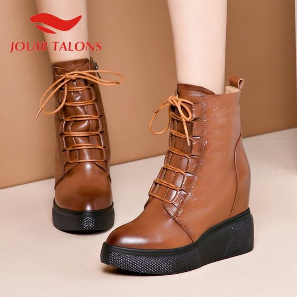 boots jouir talons drop women's trendy shoes wesges heels genuine leather lace-up platform height increasing ankel, Black
boots jouir talons drop women's trendy shoes wesges heels genuine leather lace-up platform height increasing ankel, Black