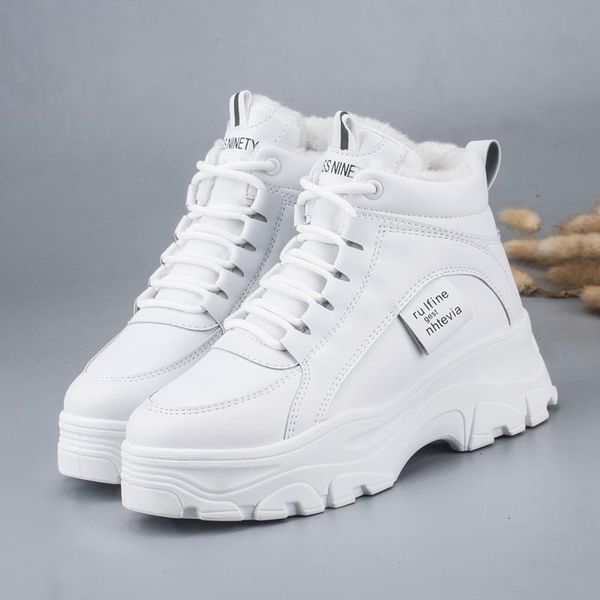 boots casual comfortable women's sneakers winter plush fur warm shoes with lacing, Black
boots casual comfortable women's sneakers winter plush fur warm shoes with lacing, Black
