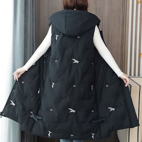 winter new sleeveless jacket women oversized black vest warm down coat female 5xl plus size clothing for women long vests 201027, Black;white
winter new sleeveless jacket women oversized black vest warm down coat female 5xl plus size clothing for women long vests 201027, Black;white