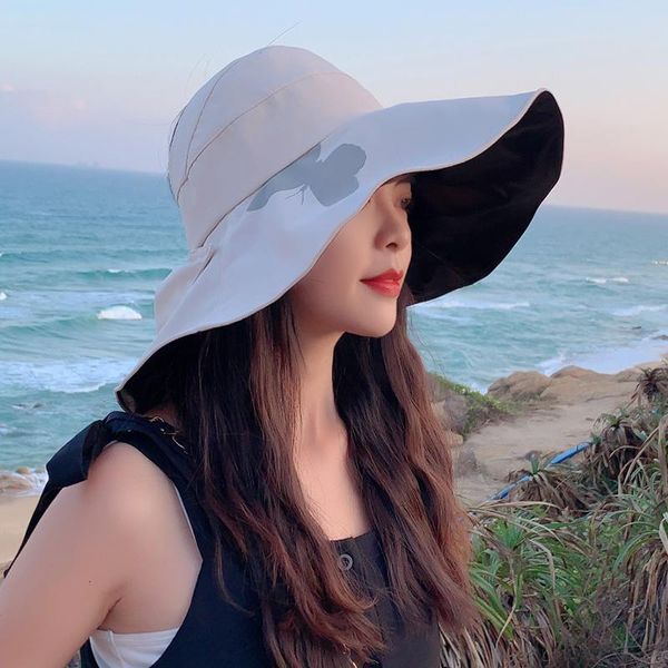 wide brim hats black plastic big edge fisherman hat women tide brand sunscreen ultraviolet ray empty sun cap summer outdoor, Blue;gray
wide brim hats black plastic big edge fisherman hat women tide brand sunscreen ultraviolet ray empty sun cap summer outdoor, Blue;gray