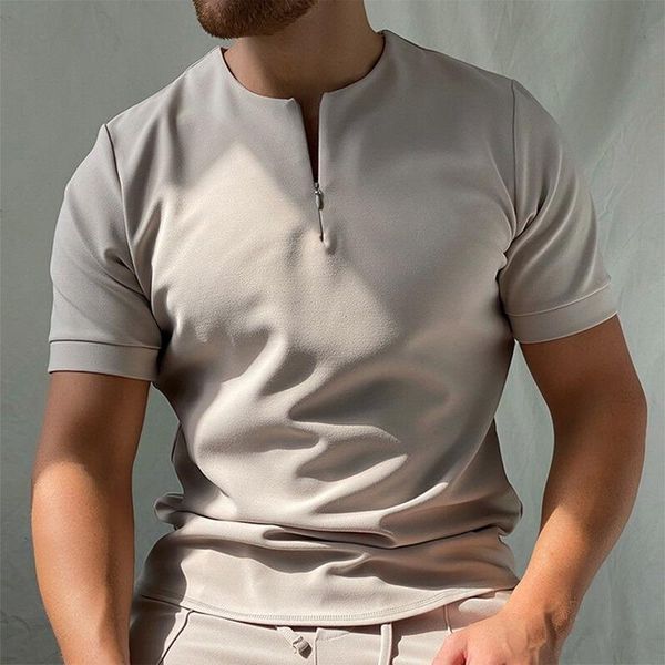 men's t-shirts 2021 casual simple solid short sleeve tee shirt men vintage zipper o-neck pullover summer fashion loose t-shirt mens clo, White;black
men's t-shirts 2021 casual simple solid short sleeve tee shirt men vintage zipper o-neck pullover summer fashion loose t-shirt mens clo, White;black