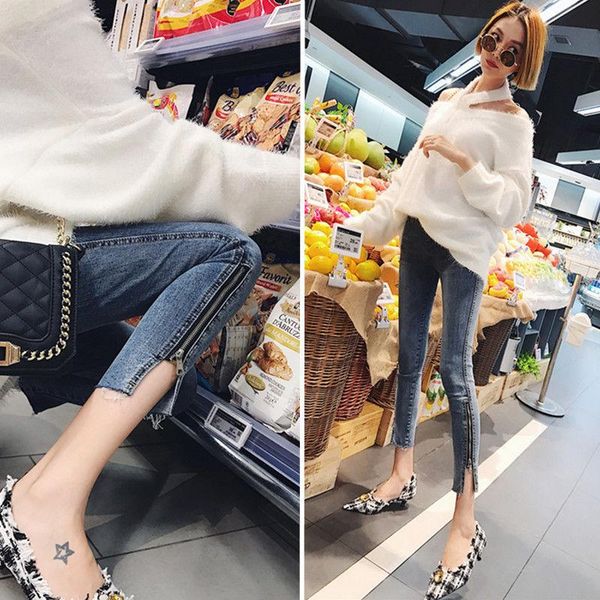 women's jeans woman pants high waist spring autumn stretch tight tappered pencil pantalones vaqueros mujer, Blue
women's jeans woman pants high waist spring autumn stretch tight tappered pencil pantalones vaqueros mujer, Blue