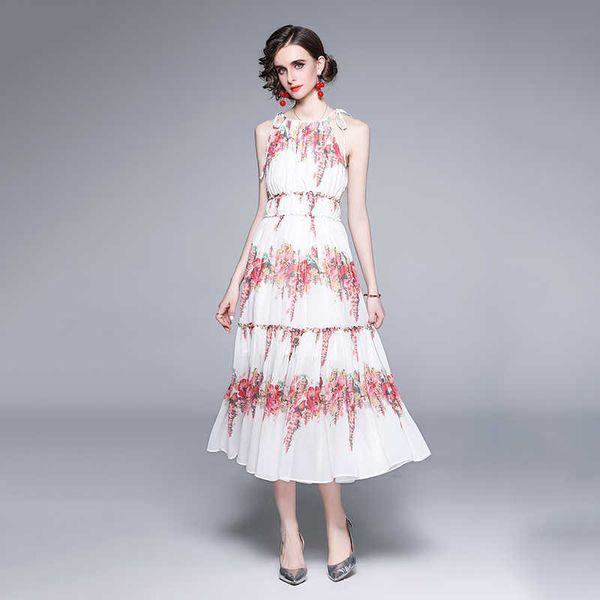 halter print floral women's long dress sleeveless o-neck slim waist female dresses stylish holiday vestidos 210529, Black;gray
halter print floral women's long dress sleeveless o-neck slim waist female dresses stylish holiday vestidos 210529, Black;gray