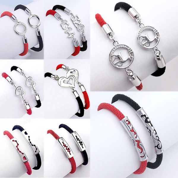 charm bracelets 1pc women valentines gift round letters men heart red knit seaside bracelet student constellation couples adjustable black a, Golden;silver
charm bracelets 1pc women valentines gift round letters men heart red knit seaside bracelet student constellation couples adjustable black a, Golden;silver