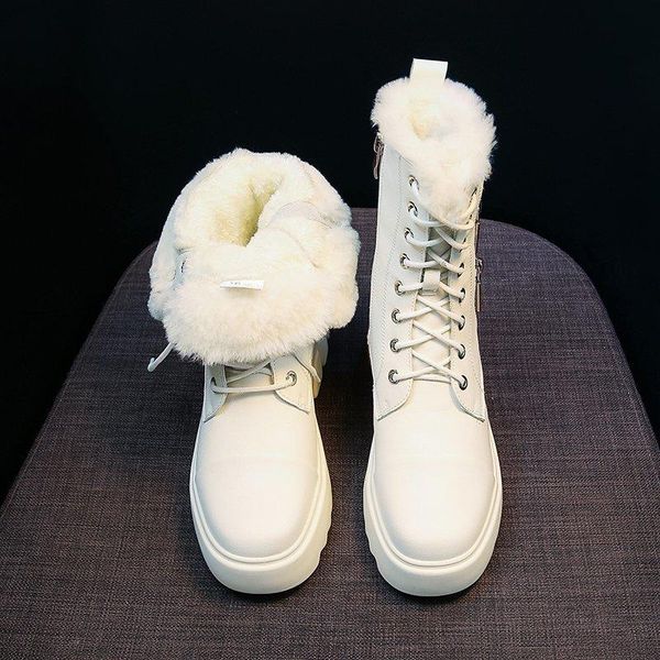 boots waterproof pu leather ankle women furry warm chunky winter shoes woman lace-up zip luxury fashion lady, Black
boots waterproof pu leather ankle women furry warm chunky winter shoes woman lace-up zip luxury fashion lady, Black