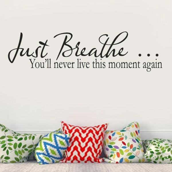 wallpapers just breathe you will never live this moment again quote wall decal sayings wallpaper (black)
wallpapers just breathe you will never live this moment again quote wall decal sayings wallpaper (black)