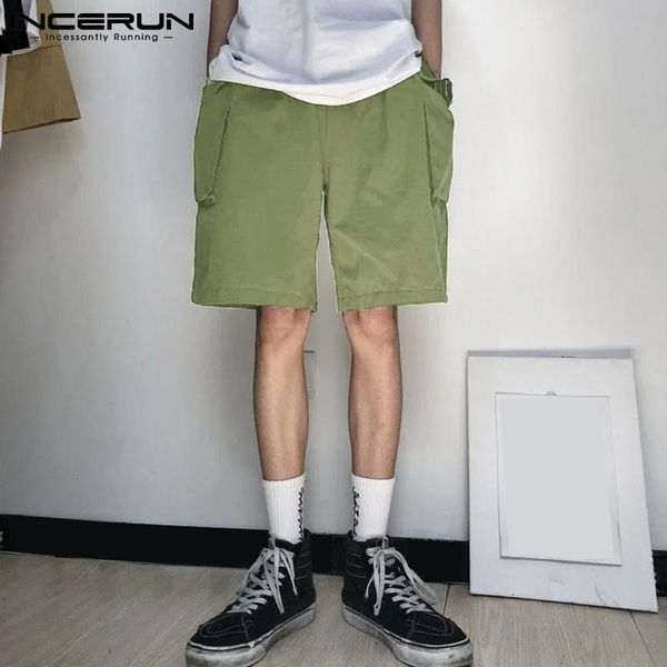 men shorts elastic waist 2021 loose solid color pockets wide leg cargo shorts streetwear summer casual men bottoms s-5xl incerun, White;black
men shorts elastic waist 2021 loose solid color pockets wide leg cargo shorts streetwear summer casual men bottoms s-5xl incerun, White;black