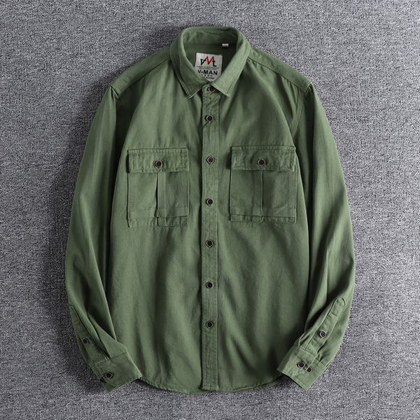 2021 autumn thick woven cotton trend youth casual european and american style solid color men's long sleeve shirt 0680 5z2c, White;black
2021 autumn thick woven cotton trend youth casual european and american style solid color men's long sleeve shirt 0680 5z2c, White;black