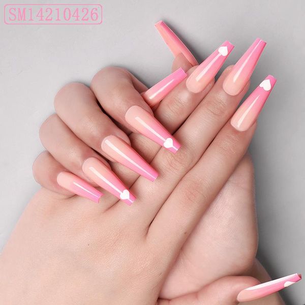 false nails 24pcs fake with glue love heart printed type long paragraph fashion gradient pink manicure patch to, Red;gold
false nails 24pcs fake with glue love heart printed type long paragraph fashion gradient pink manicure patch to, Red;gold