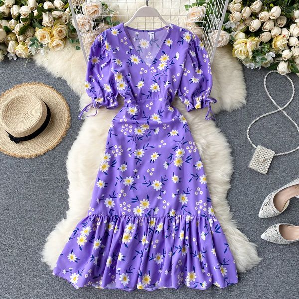 2021 blue/green floral print mermaid elegant v-neck short sleeve high waist ruffle hem a-line es summer vestidos kf67, Black;gray
2021 blue/green floral print mermaid elegant v-neck short sleeve high waist ruffle hem a-line es summer vestidos kf67, Black;gray