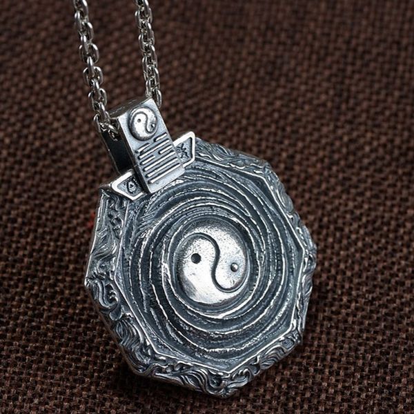 2021 new real s990 pure necklace for man thai embossed pattern tai chi sier men's pendant v5be, Silver
2021 new real s990 pure necklace for man thai embossed pattern tai chi sier men's pendant v5be, Silver