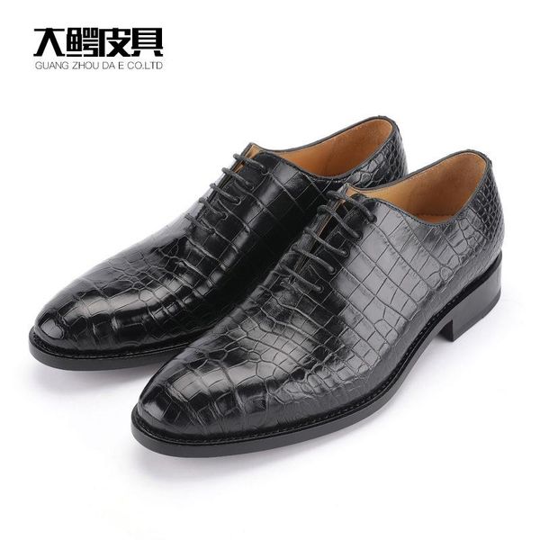 2021 new alligator shoes belly men leather soles shoes wholesale business dress men's manufacturer, Black
2021 new alligator shoes belly men leather soles shoes wholesale business dress men's manufacturer, Black
