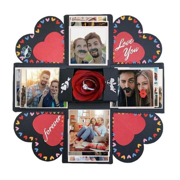 gift wrap diy surprise love explosion box for anniversary scrapbook po valentine's day girlfriends
gift wrap diy surprise love explosion box for anniversary scrapbook po valentine's day girlfriends