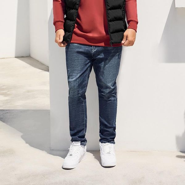 men's jeans spring and autumn men clothing mid-waist plus size casual straight stretch cotton loose trousers, Blue
men's jeans spring and autumn men clothing mid-waist plus size casual straight stretch cotton loose trousers, Blue