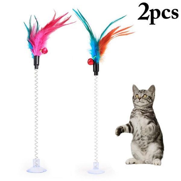 cat toys 2pcs random color teaser wand faux feather mouse bell spring suction cup toy interactive funny
cat toys 2pcs random color teaser wand faux feather mouse bell spring suction cup toy interactive funny