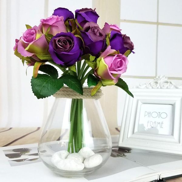 decorative flowers & wreaths 12heads silk artificial rose floral bouquet fake flower arrange table daisy wedding decor party accessory flore
decorative flowers & wreaths 12heads silk artificial rose floral bouquet fake flower arrange table daisy wedding decor party accessory flore