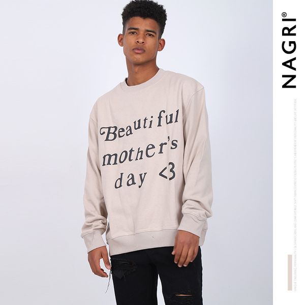nagri 19 fashion brand autumn and winter new loose casual letter printing kanye same pullover men's sweater, Black
nagri 19 fashion brand autumn and winter new loose casual letter printing kanye same pullover men's sweater, Black