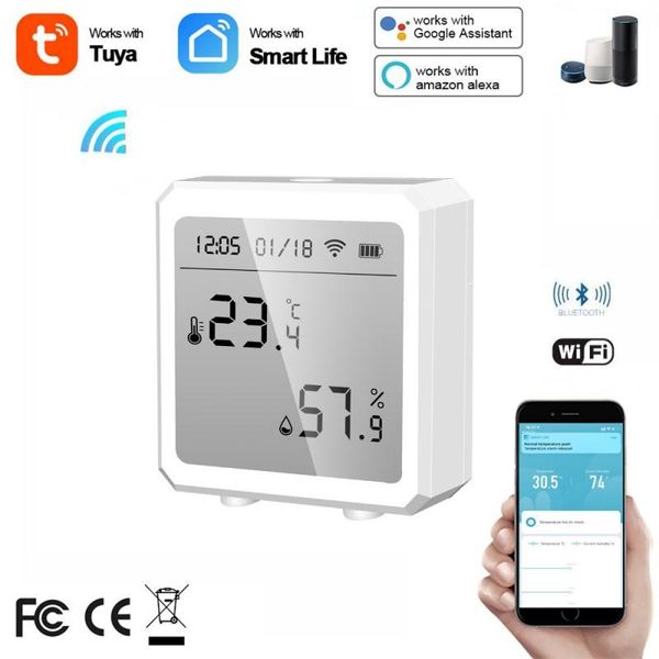 smart home control wifi+bluetooth tuya temperature and humidity sensor indoor hygrometer thermometer detector support alexa google life
smart home control wifi+bluetooth tuya temperature and humidity sensor indoor hygrometer thermometer detector support alexa google life