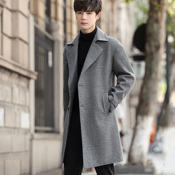 mens warm wool winter long coat men fashion casual solid pockets jackets outerwear mens blends loose trench overcoat, Black
mens warm wool winter long coat men fashion casual solid pockets jackets outerwear mens blends loose trench overcoat, Black