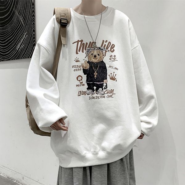 men's hoodies & sweatshirts spring bear print loose shirts of large korean size ulzzang kpop couple hip hop clothes plus sweater 4idd, Black
men's hoodies & sweatshirts spring bear print loose shirts of large korean size ulzzang kpop couple hip hop clothes plus sweater 4idd, Black