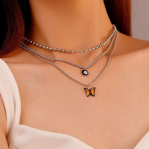 pendant necklaces necklace women butterfly woman chain jewelry multilayer silver color trendy elegant metal collier
pendant necklaces necklace women butterfly woman chain jewelry multilayer silver color trendy elegant metal collier