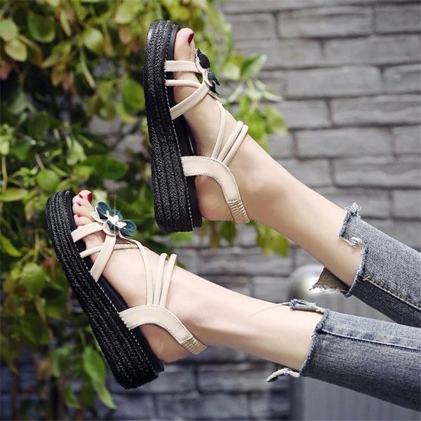 sandals 2021 summer platform women ankle straps sandalias internal increase casual roman shoes open toe beach mujer, Black
sandals 2021 summer platform women ankle straps sandalias internal increase casual roman shoes open toe beach mujer, Black