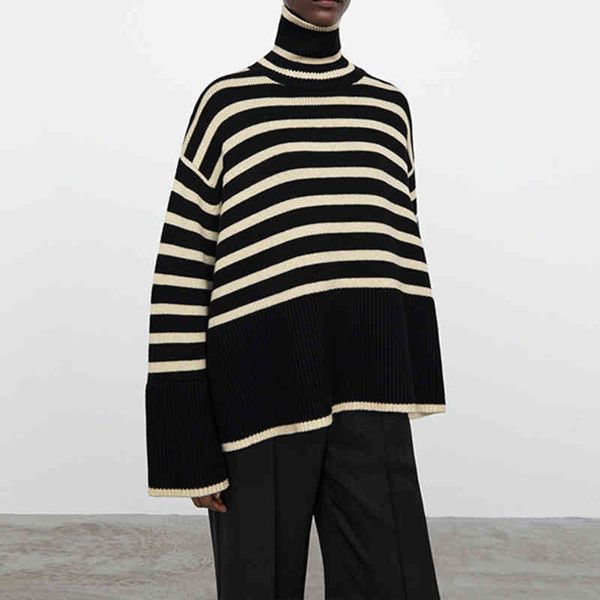 women's sweaters mulheres listras gola alta malha camisola outono inverno manga longa bainha dividir solto senhoras jumper malhas femin, White;black
women's sweaters mulheres listras gola alta malha camisola outono inverno manga longa bainha dividir solto senhoras jumper malhas femin, White;black