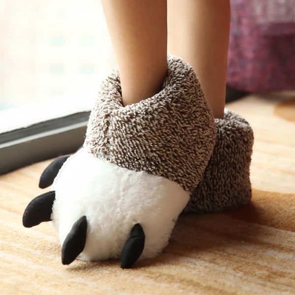 designer slipper fluffy cartoon bear claw-shaped slippers warm soft fluffy ankle-covering home slippers indoor non-slip plus, Black
designer slipper fluffy cartoon bear claw-shaped slippers warm soft fluffy ankle-covering home slippers indoor non-slip plus, Black
