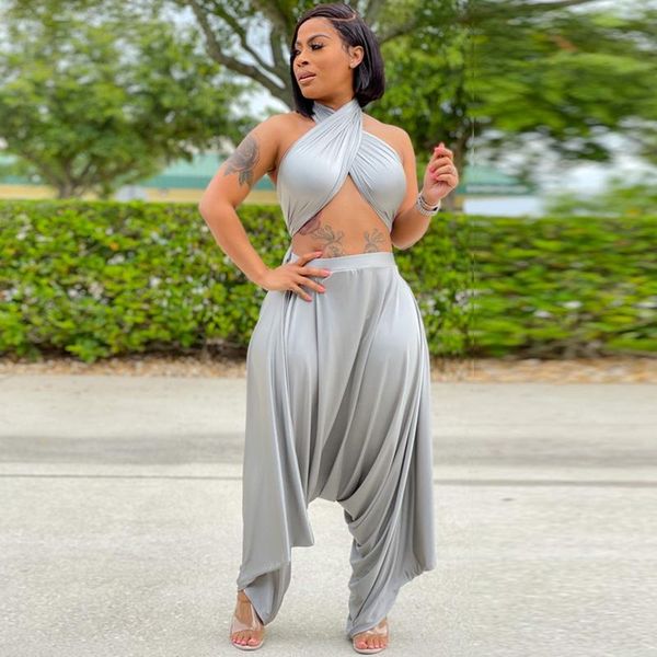 women's two piece pants set women rave festival clothing strapless halter crop irregular flare pant club outfit matching sets, White
women's two piece pants set women rave festival clothing strapless halter crop irregular flare pant club outfit matching sets, White