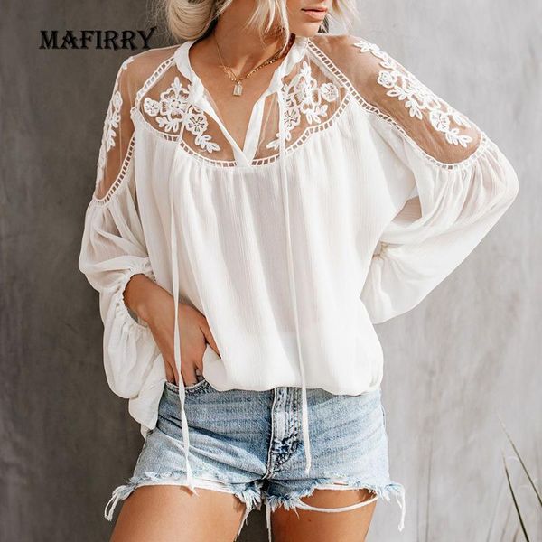 women's blouses & shirts partially transparent women batwing sleeve blouse summer lace patchwork v neck female loose xxxl solid bl, White
women's blouses & shirts partially transparent women batwing sleeve blouse summer lace patchwork v neck female loose xxxl solid bl, White