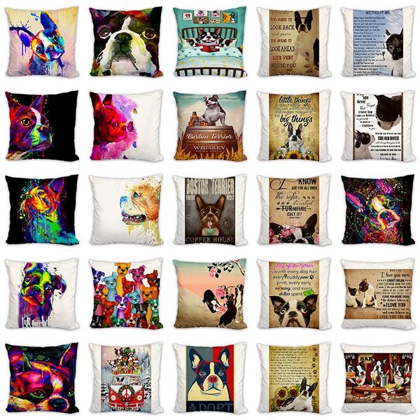cushion/decorative pillow 45cm*45cm pet fashion linen/cotton cover sofa case car seat cushion decorative boston terrier colorful pillows
cushion/decorative pillow 45cm*45cm pet fashion linen/cotton cover sofa case car seat cushion decorative boston terrier colorful pillows
