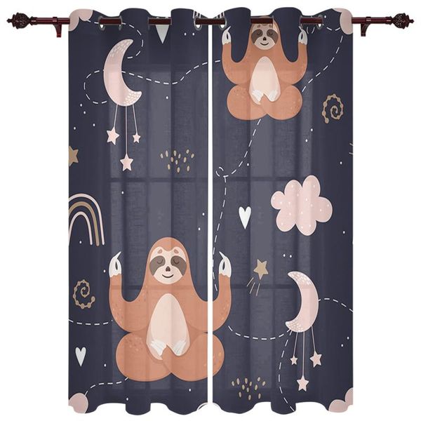 exquisite home curtains sloth meditating under the stars living room bedroom kitchen translucent polyester decorative curtains
exquisite home curtains sloth meditating under the stars living room bedroom kitchen translucent polyester decorative curtains