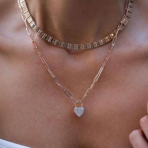 pvd 18k gold plated zirconia pave heart stainls steel pendant necklace luxury party necklace, Silver
pvd 18k gold plated zirconia pave heart stainls steel pendant necklace luxury party necklace, Silver