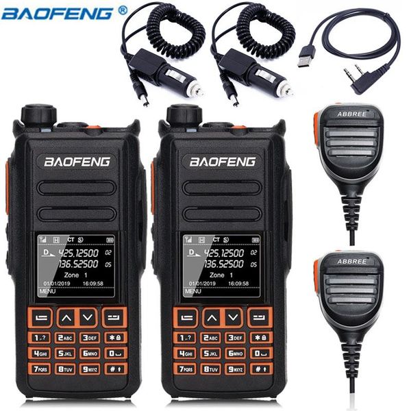 walkie talkie 2pcs baofeng dm-x gps digital record dual band time slot tier 1&2 ii dmr digital/analog ham 2 way radio
walkie talkie 2pcs baofeng dm-x gps digital record dual band time slot tier 1&2 ii dmr digital/analog ham 2 way radio
