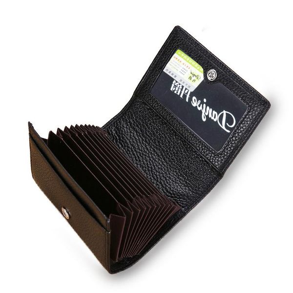 card holders genuine leather men holder large capacity wallet business male purse hasp trifold short clutch bag, Brown;gray 
card holders genuine leather men holder large capacity wallet business male purse hasp trifold short clutch bag, Brown;gray