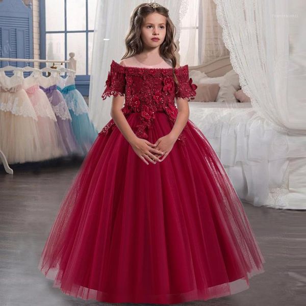 girl's dresses kids girls wedding flower girl dress long sleeve elegant princess party pageant formal tulle lace1, Red;yellow
girl's dresses kids girls wedding flower girl dress long sleeve elegant princess party pageant formal tulle lace1, Red;yellow