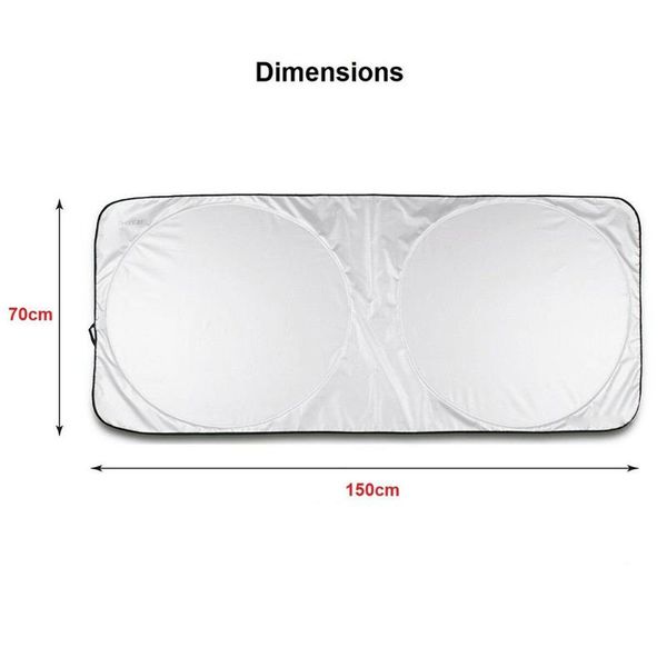 car sunshade 150*70cm universal foldable windshield automotive front window sun visor durable reflective block heat cover
car sunshade 150*70cm universal foldable windshield automotive front window sun visor durable reflective block heat cover