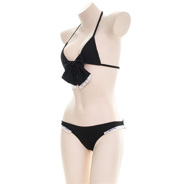 micro bikini 2019 hanging neck lace detachable bow lace edge girl beach swimwear women swimsuit biquini bikinis monokini, Black
micro bikini 2019 hanging neck lace detachable bow lace edge girl beach swimwear women swimsuit biquini bikinis monokini, Black