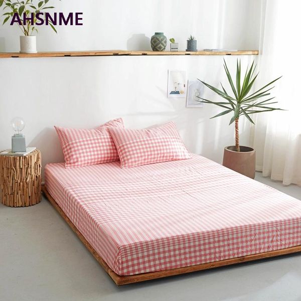 ahsnme gradient pink plaid 100% cotton sheets super soft parure de lit cool summer simple water fitted sheet 150/200/180/200cm
ahsnme gradient pink plaid 100% cotton sheets super soft parure de lit cool summer simple water fitted sheet 150/200/180/200cm
