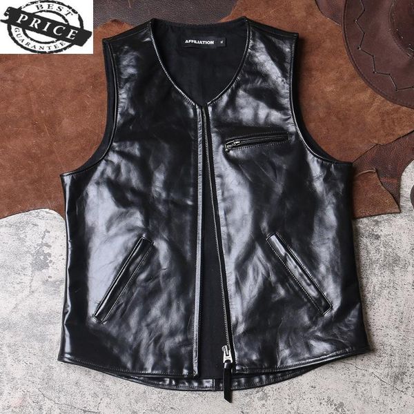 men's leather & faux description dsmp5 super offer read asian small size quality horsehide vest horse, Black
men's leather & faux description dsmp5 super offer read asian small size quality horsehide vest horse, Black