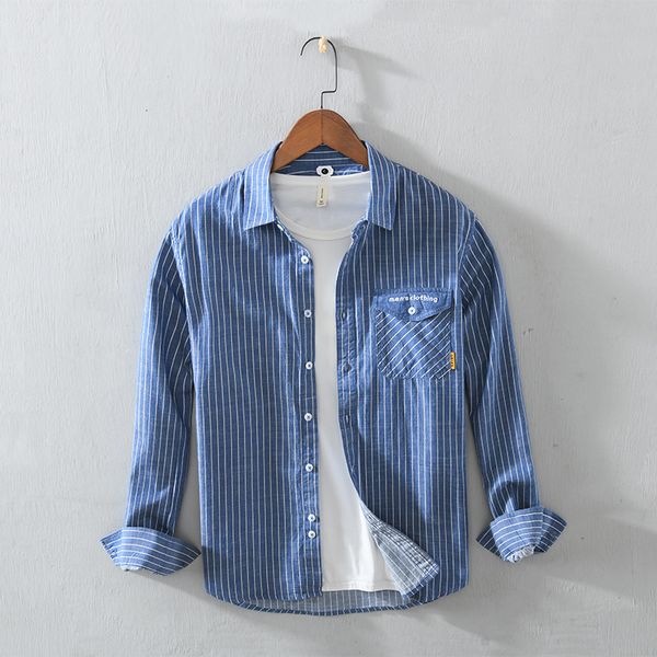 2021 new 100% cotton long sleeve stripe brand shirt casual fashion blue for men striped comfortable shirts male camisa chemise cgnt, White;black
2021 new 100% cotton long sleeve stripe brand shirt casual fashion blue for men striped comfortable shirts male camisa chemise cgnt, White;black