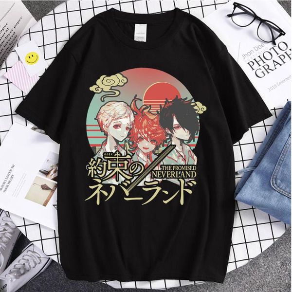 men's t-shirts couple t shirts the promised neverland printed classic summer cotton tees fashion comfortable style, White;black
men's t-shirts couple t shirts the promised neverland printed classic summer cotton tees fashion comfortable style, White;black