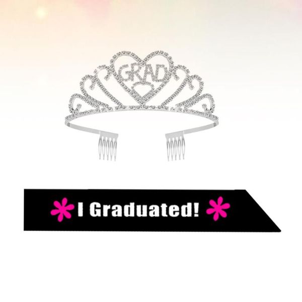 1 set 2pcs graduation party crown etiquette belt graduation party costume for girls
1 set 2pcs graduation party crown etiquette belt graduation party costume for girls