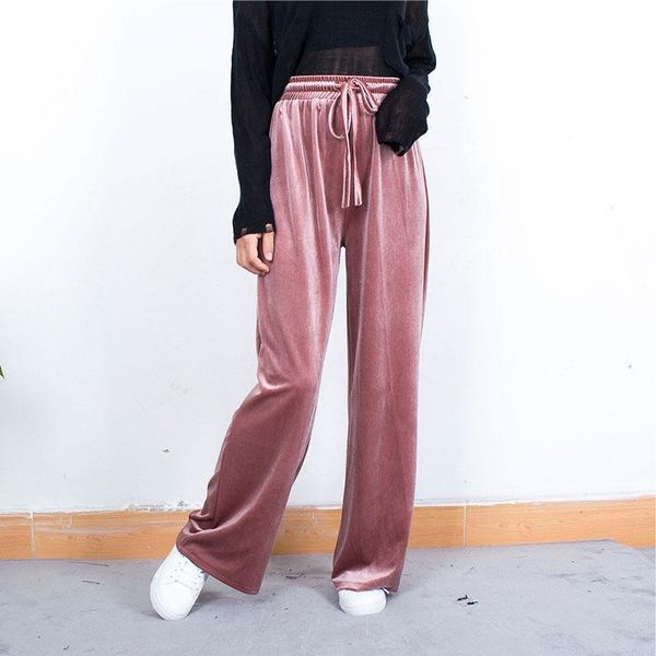 women's pants & capris spring and summer fashion casual velvet wide leg high waist loose wild basic models, Black;white
women's pants & capris spring and summer fashion casual velvet wide leg high waist loose wild basic models, Black;white