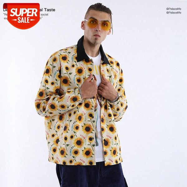 nagri sunflower english alphabet pattern stand-collar men's jacket #ie3v, Black;brown
nagri sunflower english alphabet pattern stand-collar men's jacket #ie3v, Black;brown