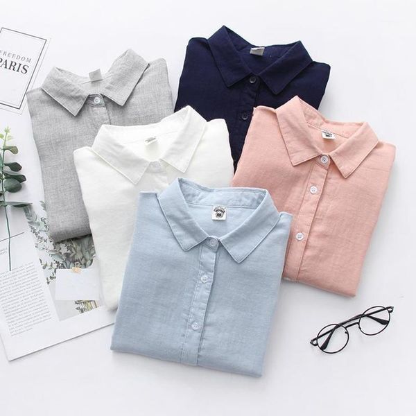 women's blouses & shirts arrival spring arts style women long sleeve white blouse all-matched casual turn-down collar 100% cotton s579
women's blouses & shirts arrival spring arts style women long sleeve white blouse all-matched casual turn-down collar 100% cotton s579