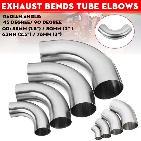 manifold & parts 1.5 / 2 2.5 3" universal 45/90 degree stainless steel car exhaust pipe bends tube elbows connector accessories
manifold & parts 1.5 / 2 2.5 3" universal 45/90 degree stainless steel car exhaust pipe bends tube elbows connector accessories
